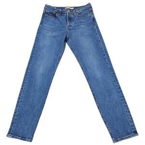 Levis Jeans Womens Size 26 Wedgie Button Fly Icon Fit Ankle Casual Denim